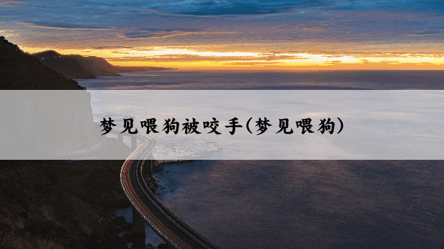 梦见喂狗被咬手(梦见喂狗)
